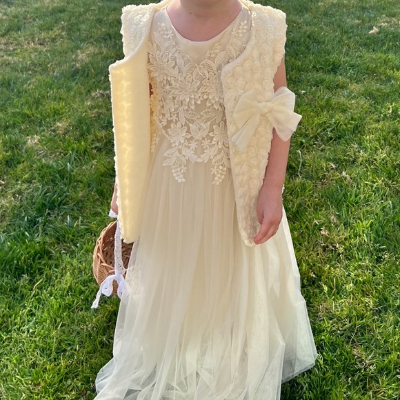Ivory Flower Girl Dress - Picture 6 of 6
